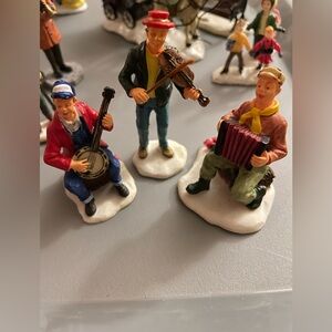 Beauty Restored Lemax 2000 Yuletide Jamboree Set Of 3 Village Collection 02412U2